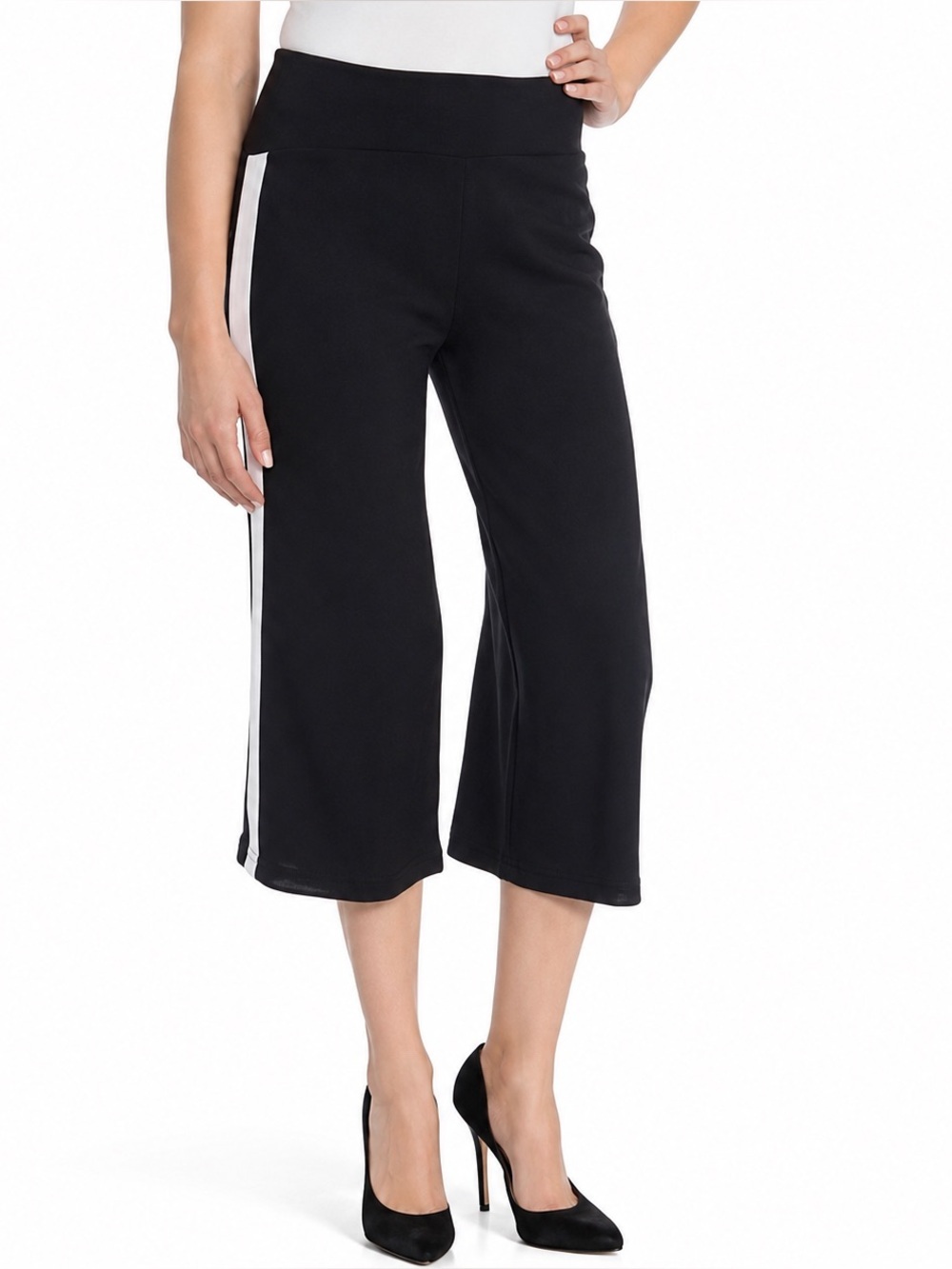 Bar III Womens Black Racer Stripe Pants 0